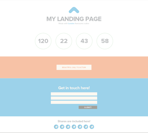 exemple landing page