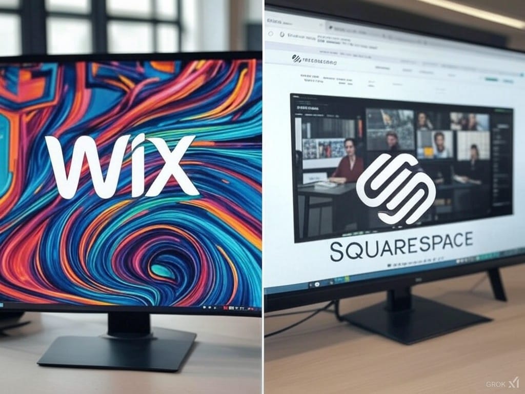 Wix ou Squarespace